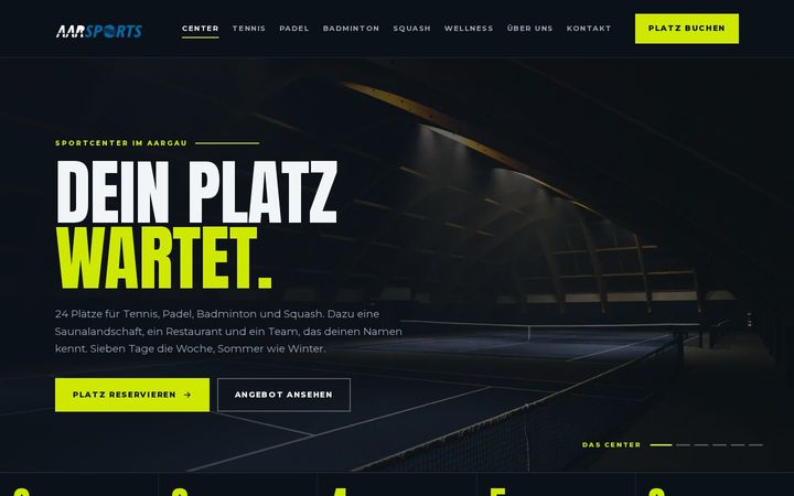 Startseite aarsports-site