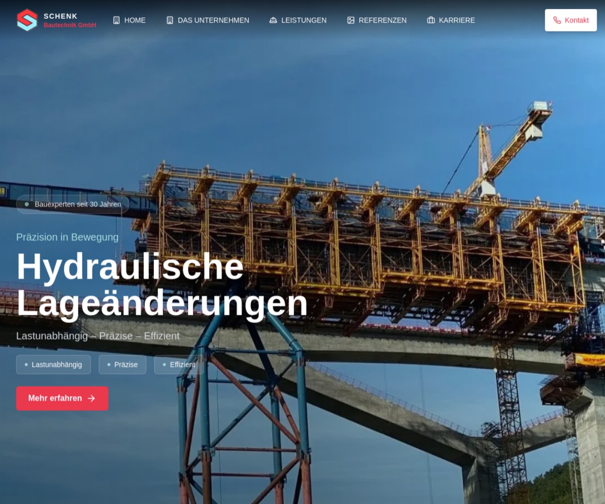 Startseite von Schenk Bautechnik